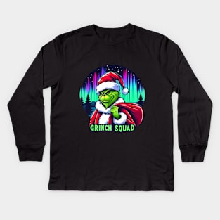 Grinch Squad Kids Long Sleeve T-Shirt